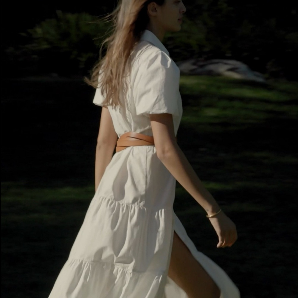 Brochu Walker Havana Maxi Dress, Large, Puff Sleeve Ivory - Picture 15 of 15